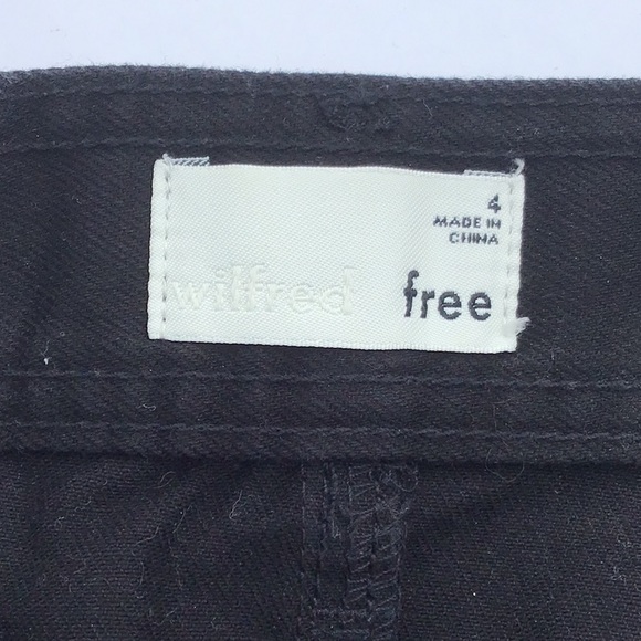 Aritzia Wilfred Free Black Straver Denim Mini Skirt - Picture 5 of 7